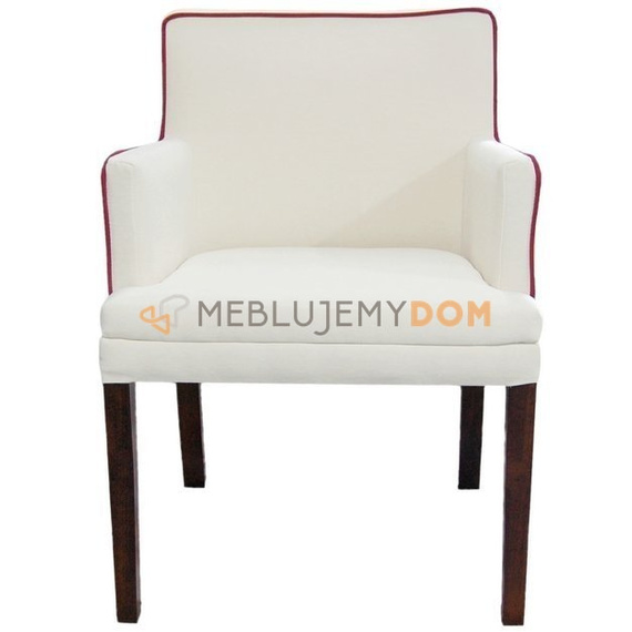 Fotel EDGAR WĄSKI z lamówką 84 cm