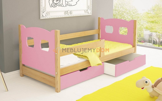 Łóżko BRIAN MIŚ z barierką
