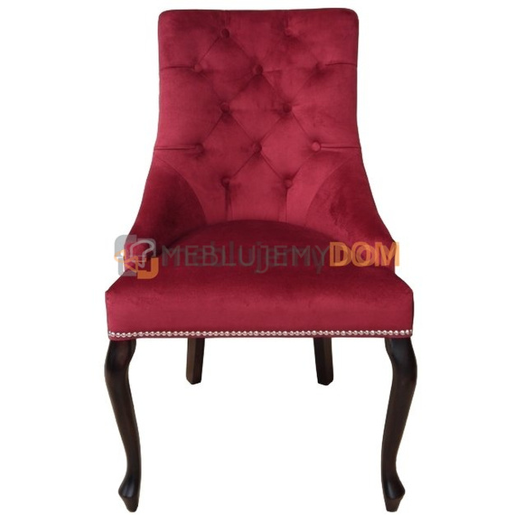 Krzesło DAFFY LUDWIK PIK z pinezkami i kołatką 98 cm