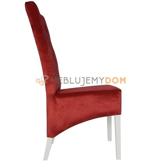 Krzesło SKOŚNE PIK z kryształkami 107 cm