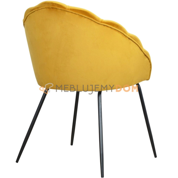 Fotel SHELLY BLACK 83 cm