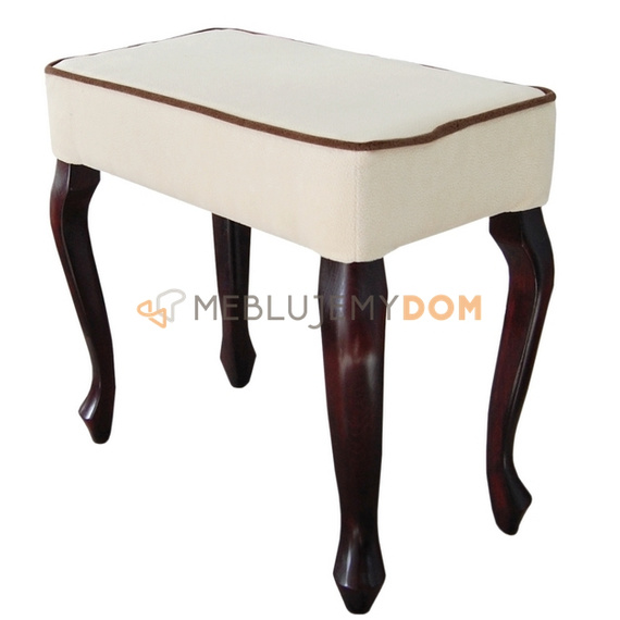 Puf LUDWIK z lamówką 45 x 30 cm