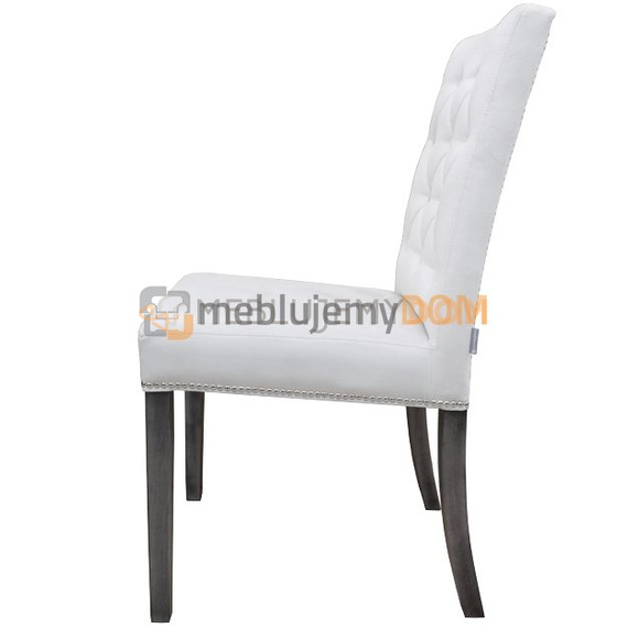 Krzesło WĄSKIE PIK z guzikami, pinezkami i kołatką 98 cm