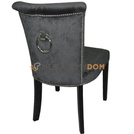 Krzesło MICHELLE z kryształkami, pinezkami i kołatką 87 cm