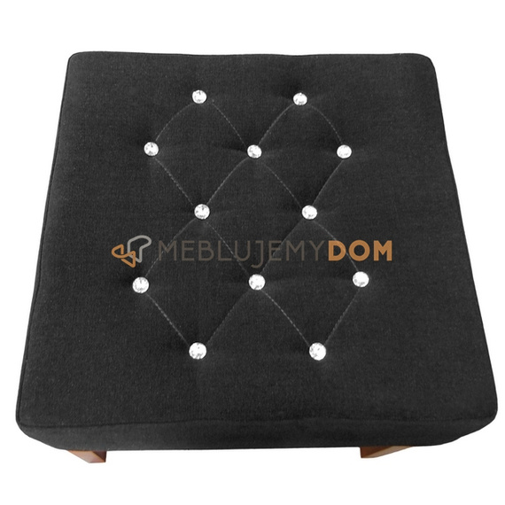 Puf PROSTY PIK z kryształkami 50 x 50 cm