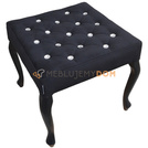 Puf LUDWIK PIK z kryształkami 50 x 50 cm