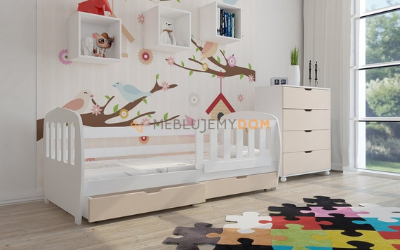 Łóżko MULAN 160 x 75 cm z materacem