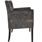 Fotel PROSTY PIK z kryształkami 84 cm