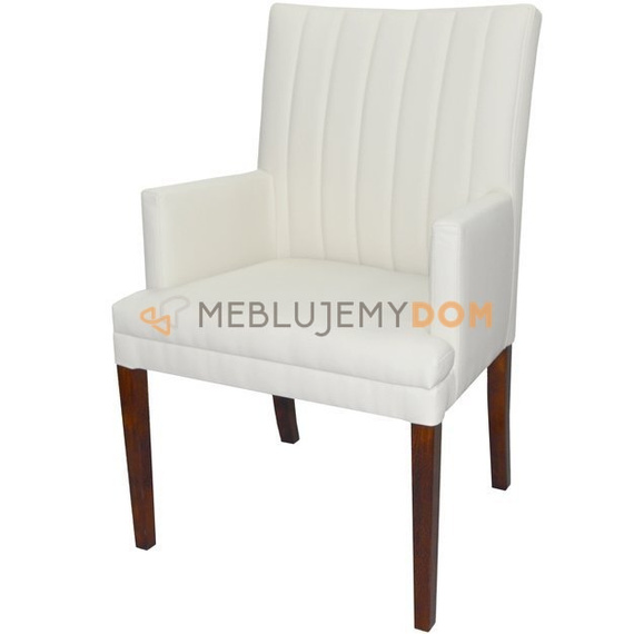 Fotel EDGAR WĄSKI PIK z pionowymi przeszyciami 98 cm