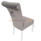 Krzesło TIZIANO z kryształkami, pinezkami i kołatką 100 cm