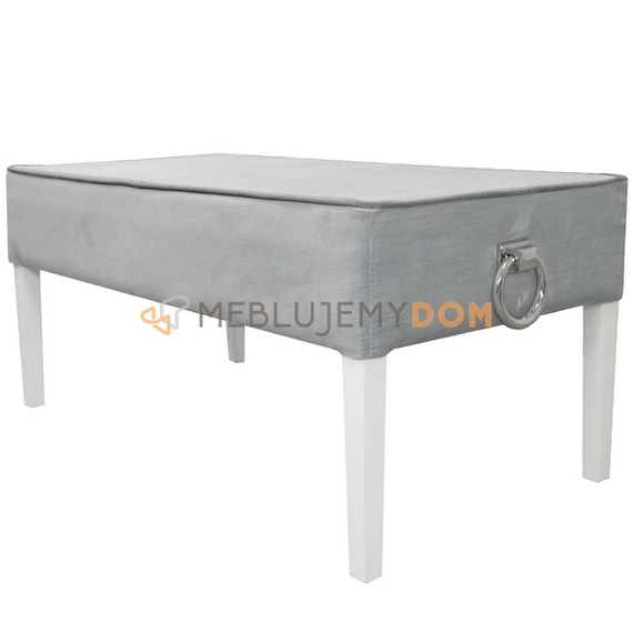 Puf PROSTY z lamówką i kołatkami 97 x 50 cm