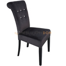 Krzesło VERCELLI z wałkiem i kryształkami 100 cm