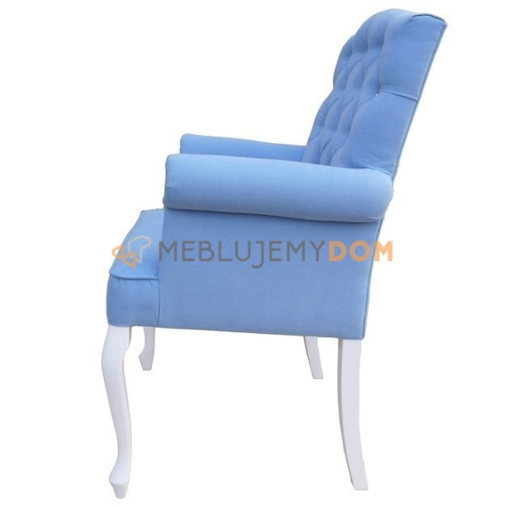 Fotel LANCASTER z kryształkami 101 cm