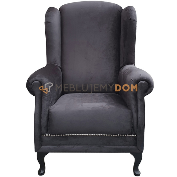 Fotel USZAK VELVET z pinezkami