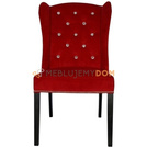 Krzesło MATEO PIK z kryształkami, pinezkami i kołatką 106 cm