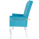 Fotel LUDWIK PIK z kryształkami i kołatką 110 cm