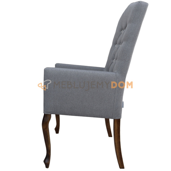 Fotel LUDWIK PIK z kryształkami 110 cm