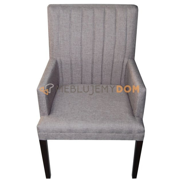 Fotel EDGAR WĄSKI PIK z pionowymi przeszyciami 98 cm