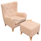 Zestaw USZAK VILLA fotel z podnóżkiem