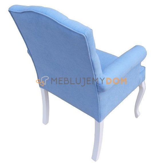 Fotel LANCASTER z kryształkami 101 cm