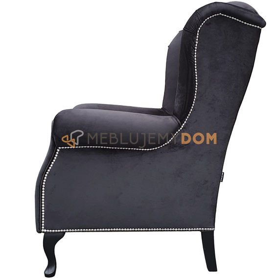 Fotel USZAK VELVET z pinezkami