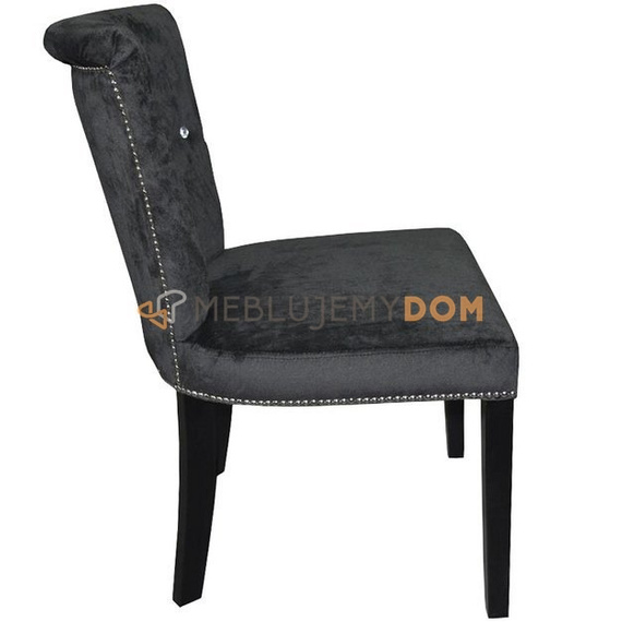 Krzesło MICHELLE z kryształkami, pinezkami i kołatką 87 cm