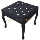 Puf LUDWIK PIK z kryształkami 50 x 50 cm