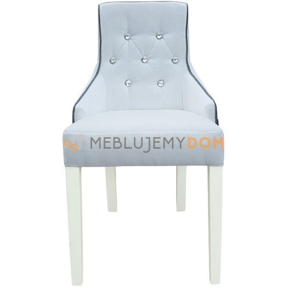 Krzesło DONALD PIK z lamówką i kryształkami 88 cm