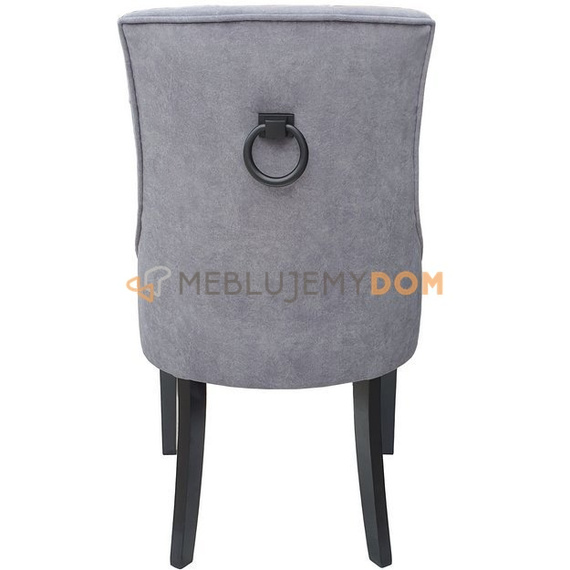 Krzesło DAFFY PIK z lamówką i czarną kołatką 98 cm