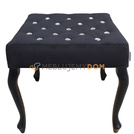 Puf LUDWIK PIK z kryształkami 50 x 50 cm