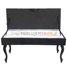 Puf CHESTER otwierany z kryształkami 100 x 40 cm