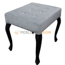 Puf LUDWIK PIK Kwadrat z kryształkami 50 x 40 cm