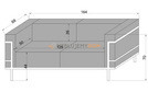 Sofa ASPEN 2-osobowa