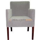 Fotel PROSTY z lamówką 84 cm