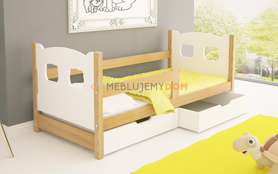 Łóżko BRIAN MIŚ z barierką