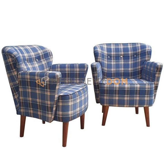 Fotel KLUBOWY z podłokietnikami 80 cm