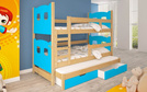Łóżko piętrowe 3-osobowe OLIVER MIŚ
