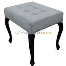 Puf LUDWIK PIK Kwadrat z kryształkami 50 x 40 cm