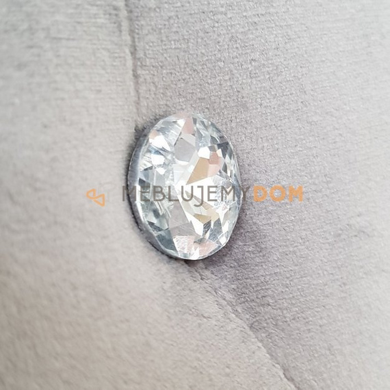 Krzesło TIZIANO z kryształkami, pinezkami i kołatką 100 cm