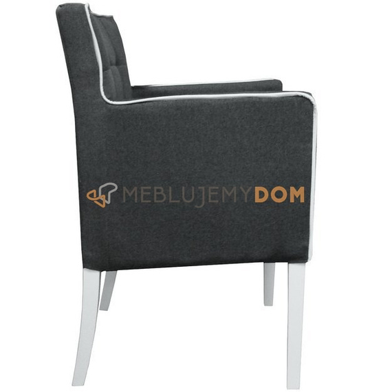 Fotel PROSTY PIK Kwadrat z lamówką 84 cm