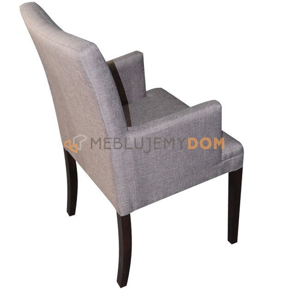 Fotel EDGAR WĄSKI PIK z pionowymi przeszyciami 98 cm