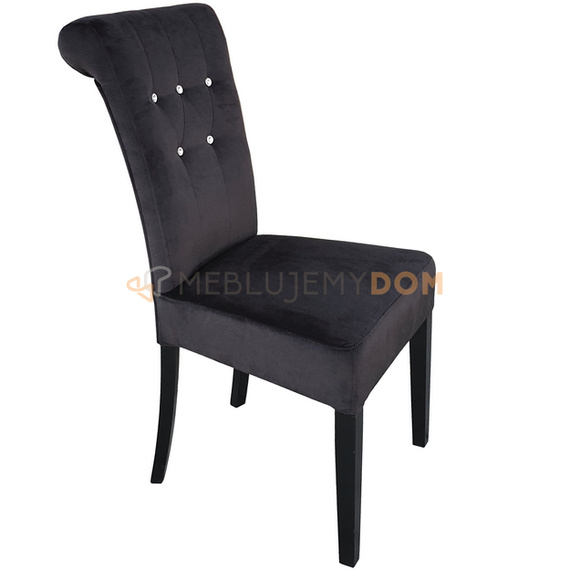 Krzesło VERCELLI z wałkiem i kryształkami 100 cm