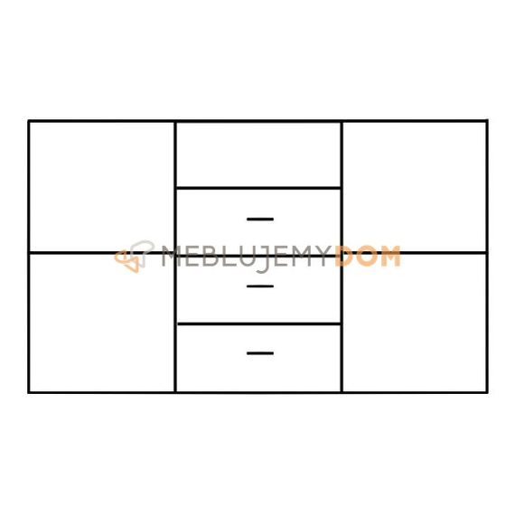 Komoda 2-drzwiowa LARGO 80 cm