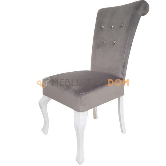 Krzesło TIZIANO z kryształkami, pinezkami i kołatką 100 cm