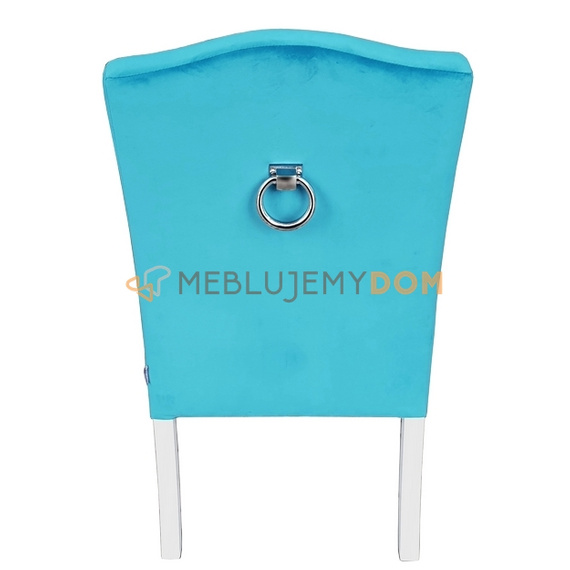 Fotel LUDWIK PIK z kryształkami i kołatką 110 cm