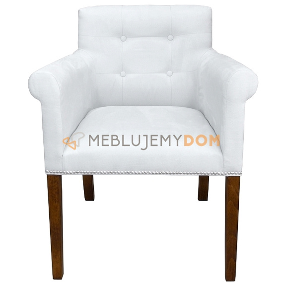 Fotel LAURENCE z pinezkami i kołatką 86 cm
