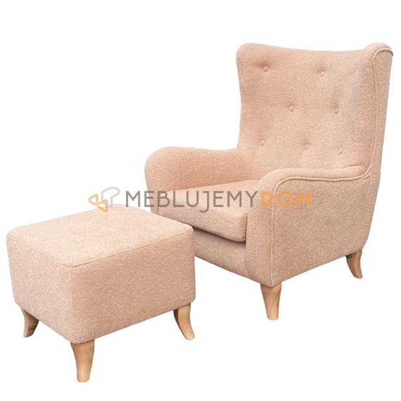 Zestaw USZAK VILLA fotel z podnóżkiem