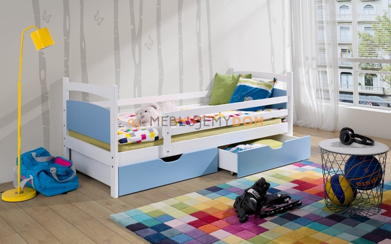 Łóżko KAREN z szufladami i materacem