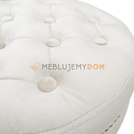 Puf GLAMOUR z pinezkami i kołatkami Ø 40 cm