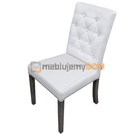 Krzesło WĄSKIE PIK z guzikami, pinezkami i kołatką 98 cm